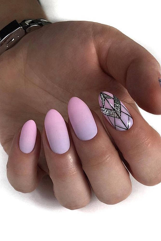 матовый маникюр розовый