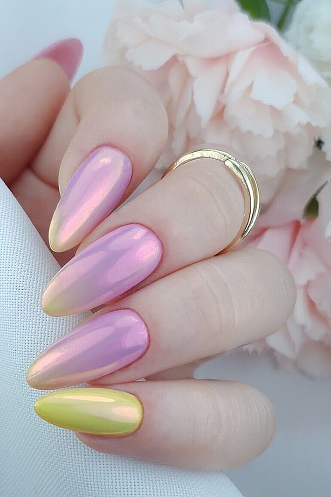 гель лак дизайн розовый градиент