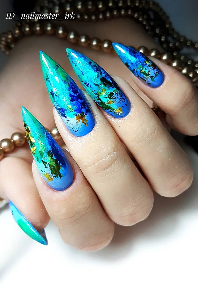 гель лак дизайн фольга