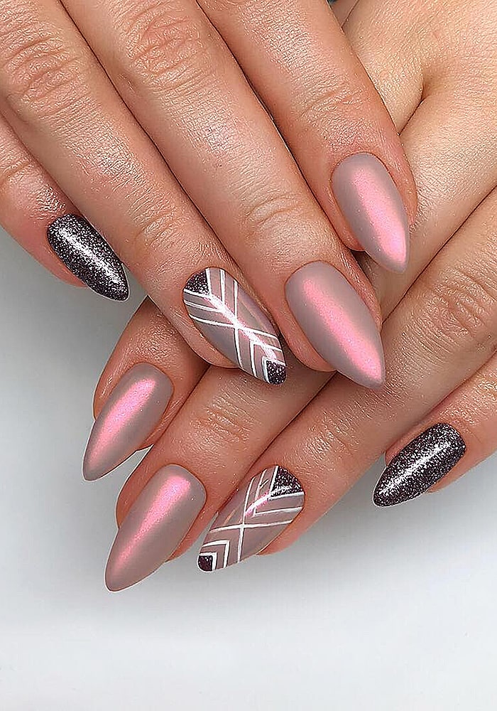 втирка для ногтей втирка розовый абстракция