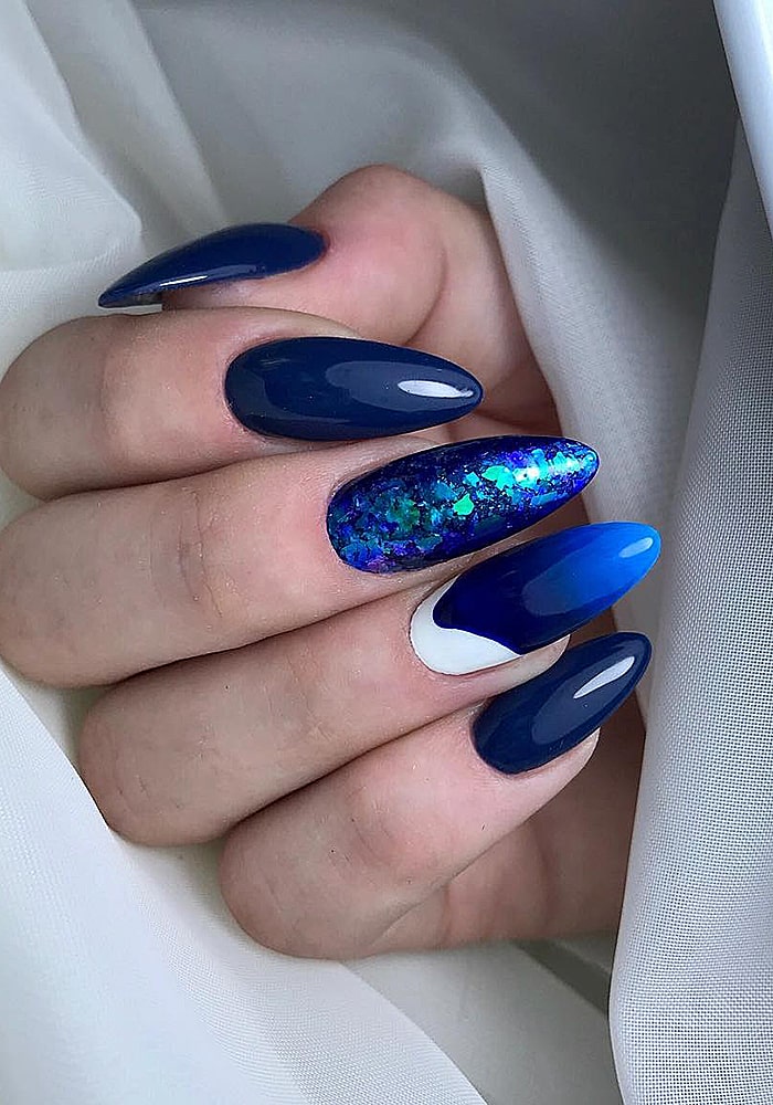 втирка для ногтей синий втирка