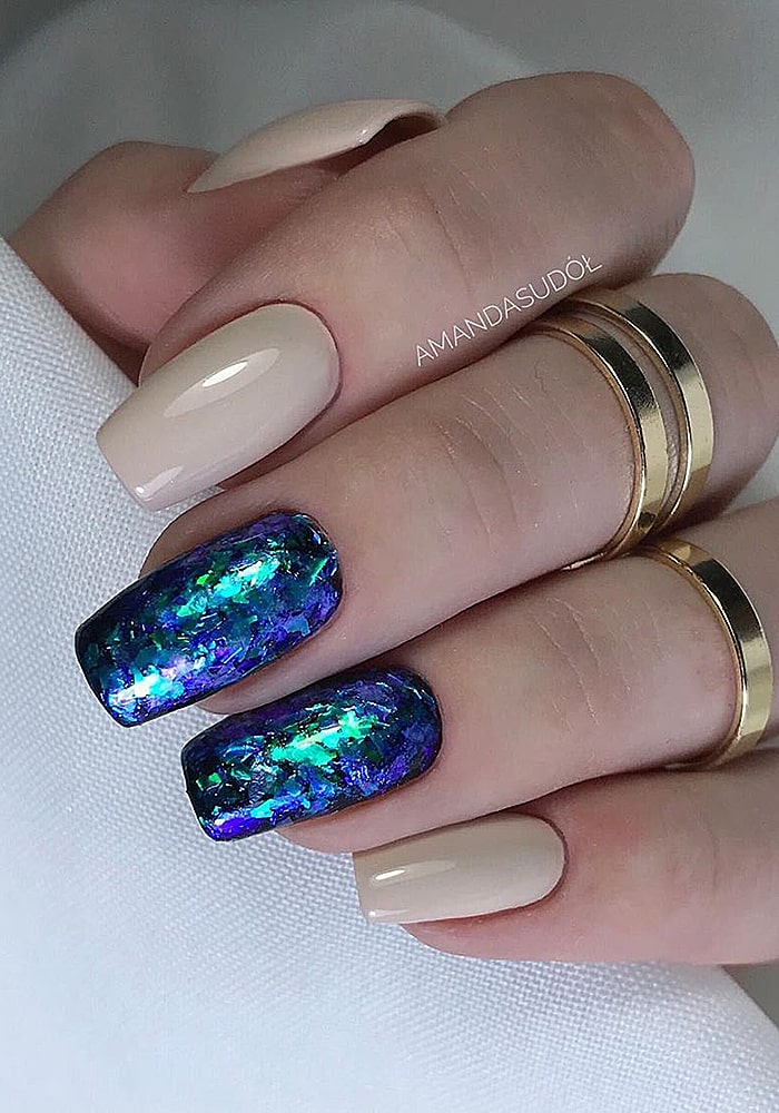 втирка для ногтей синий опал