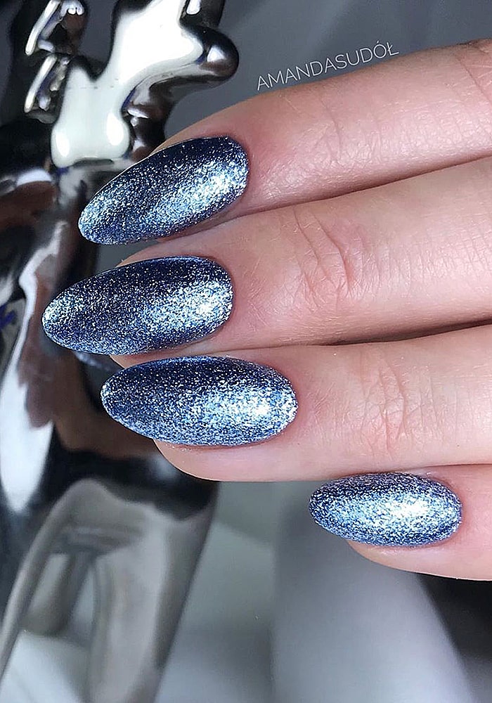 втирка для ногтей синяя втирка