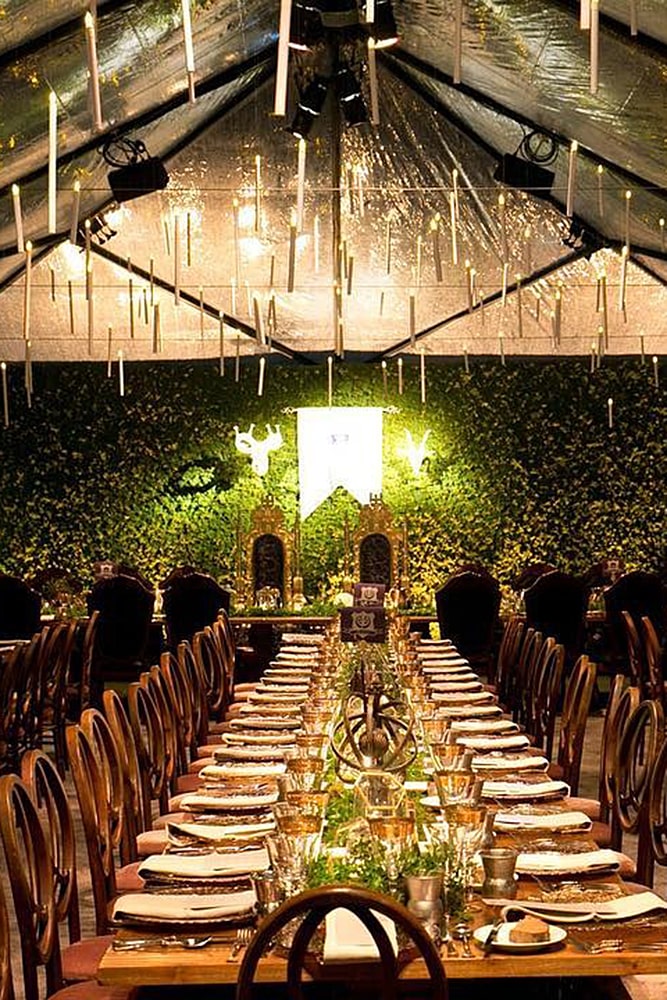 игра престолов свадьба шатер банкет декор