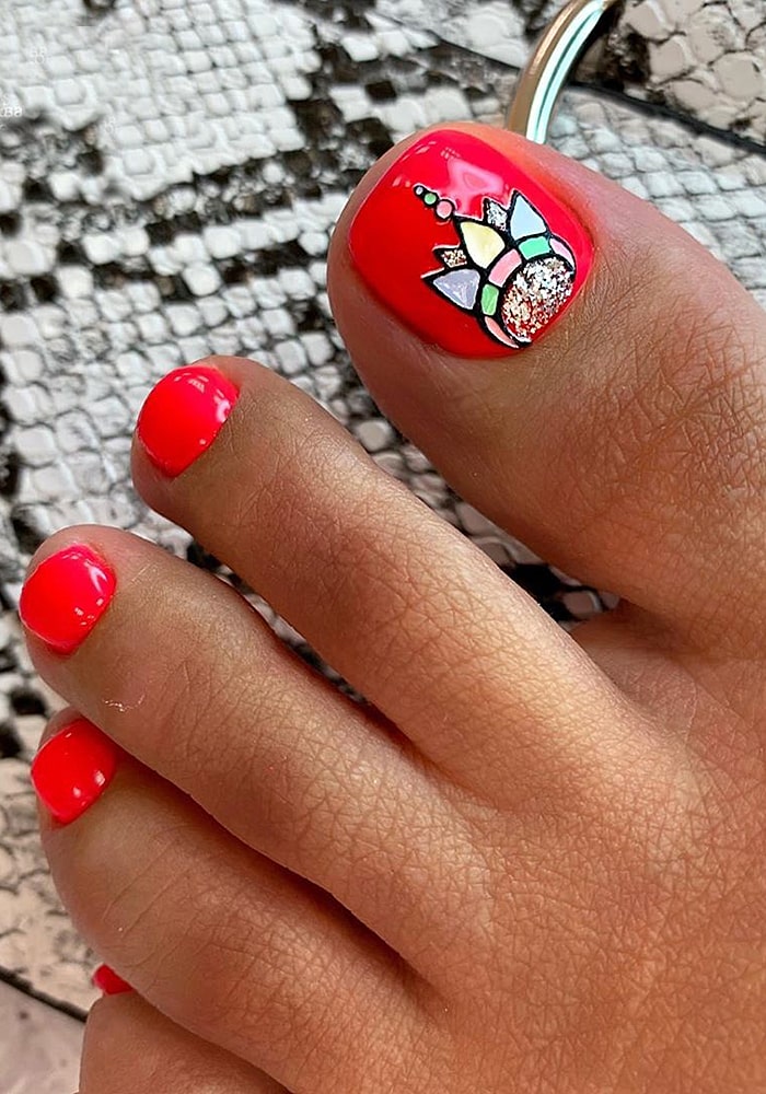 модный педикюр