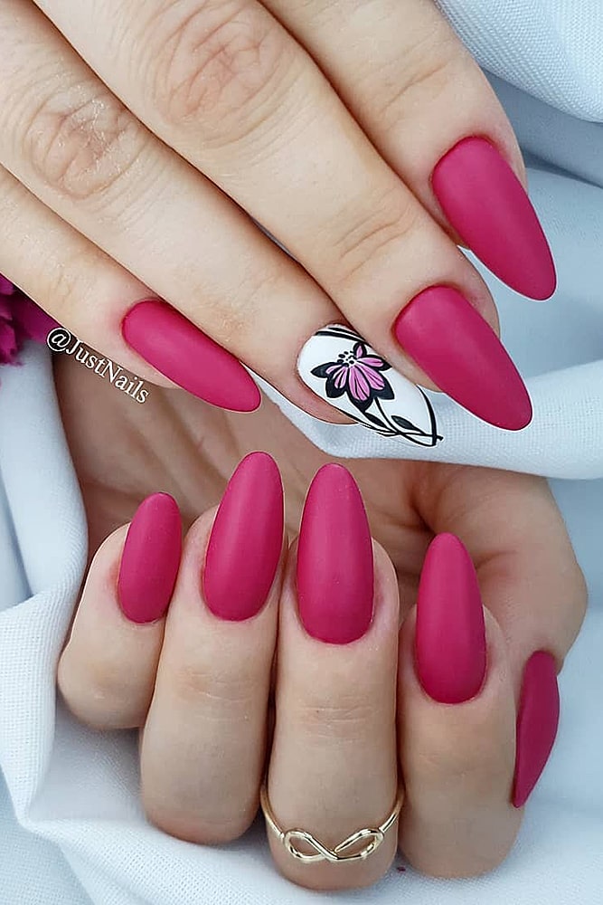 красивый маникюр бордо