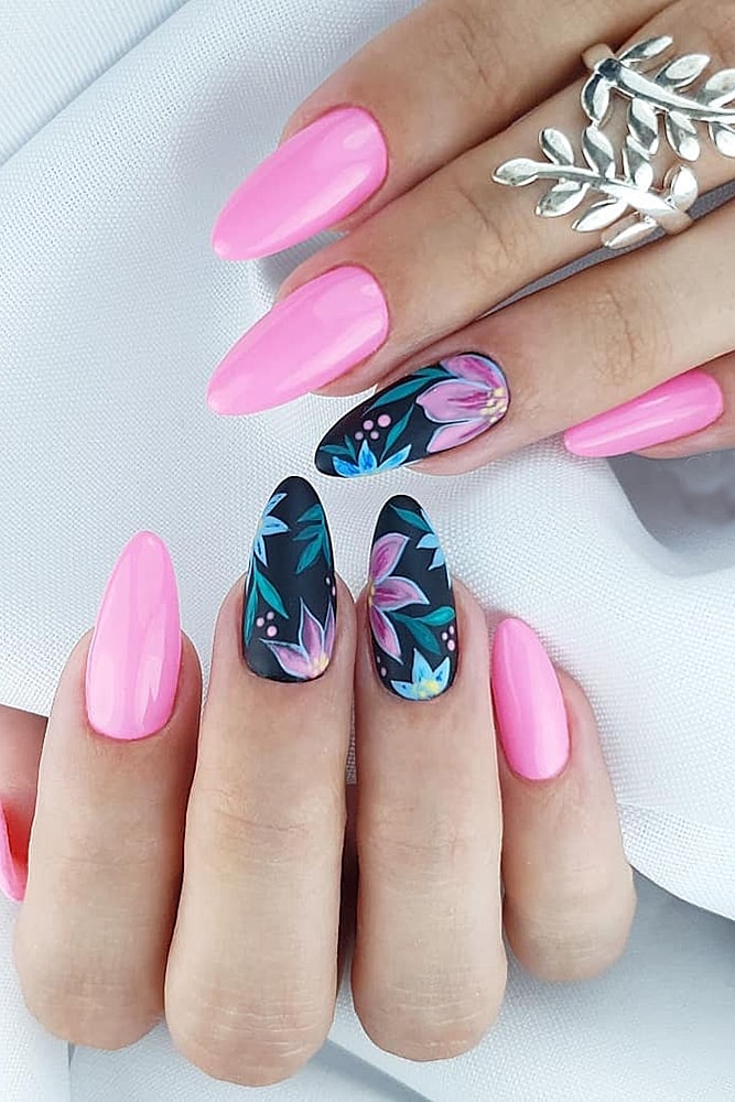 красивый маникюр розовый