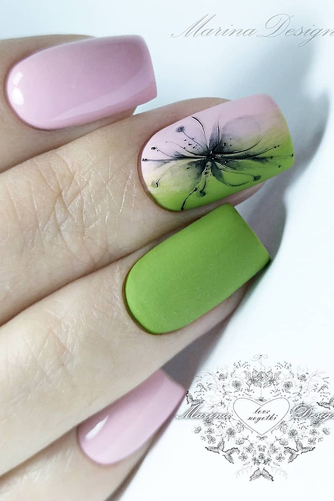 красивый маникюр салат