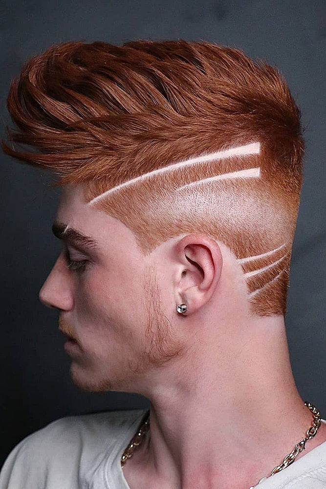 мужские стрижки рыжий