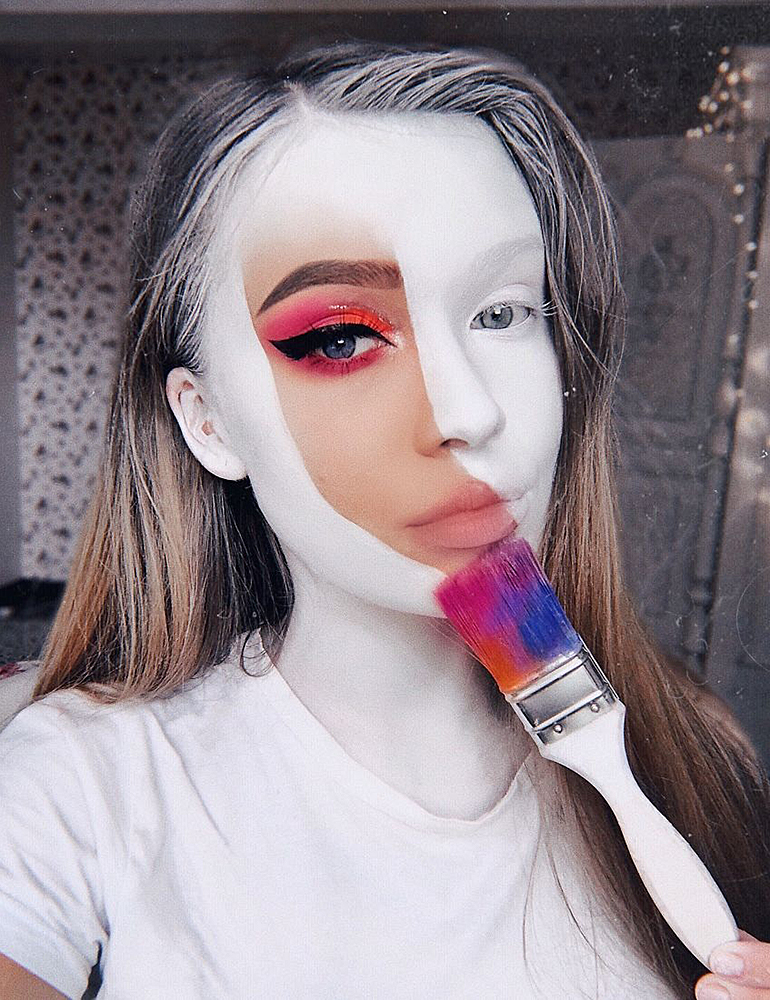 грим на хэллоуин эффект краски