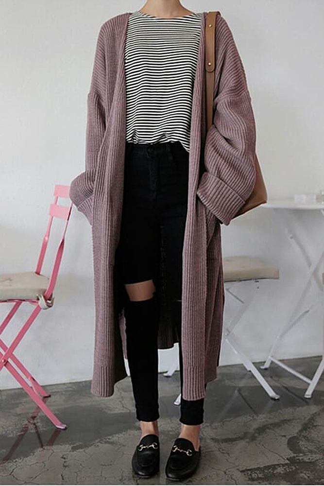 кардиган длинный вязаный кардиган