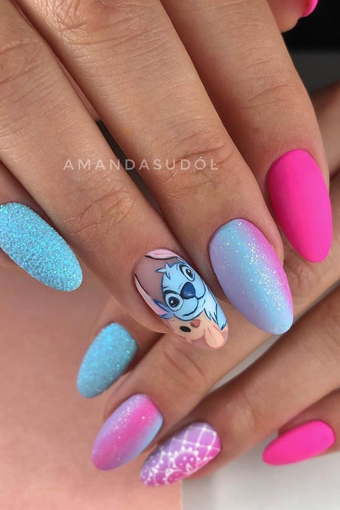 матовый маникюр градиент