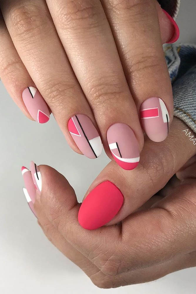 матовый маникюр короткие ногти