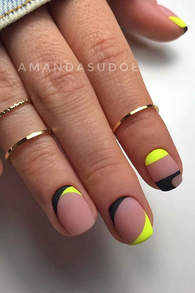 матовый маникюр короткий