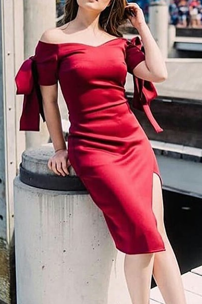 коктейльные платья винное