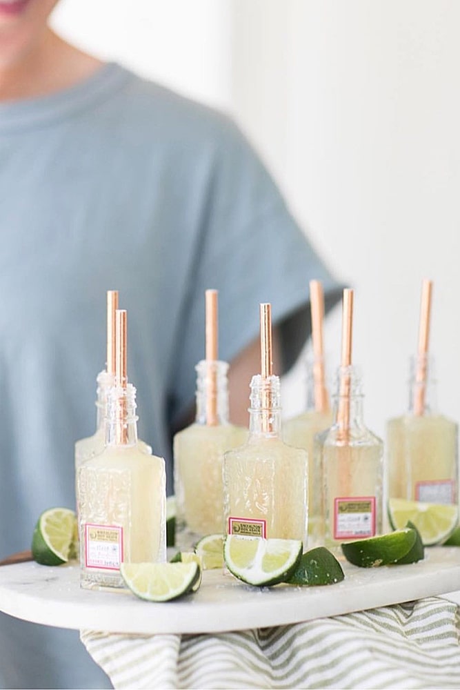 декор свадьбы мини маргарита коктейли