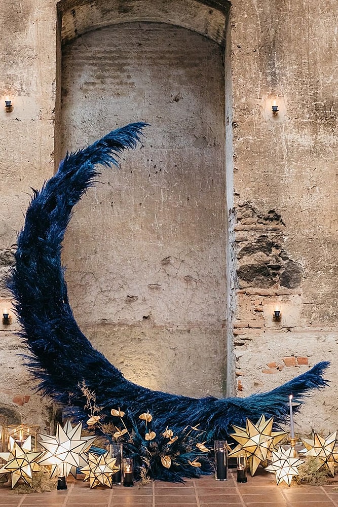 декор свадьбы уникальный декор космическая свадьба небесная свадьба