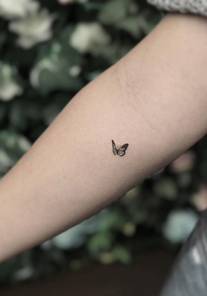 маленькие татуировки бабочка