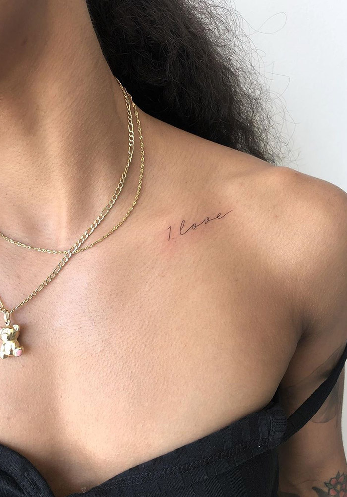 маленькие татуировки на плече