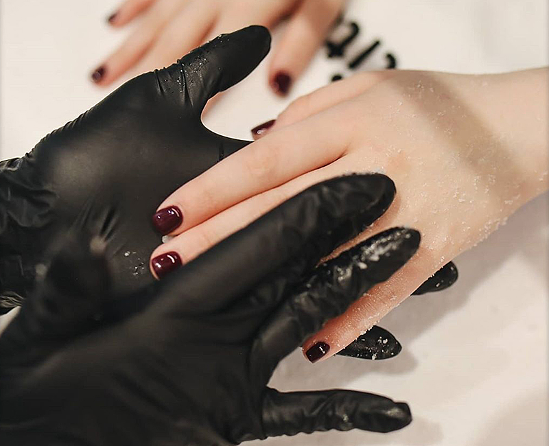 японский маникюр скраб