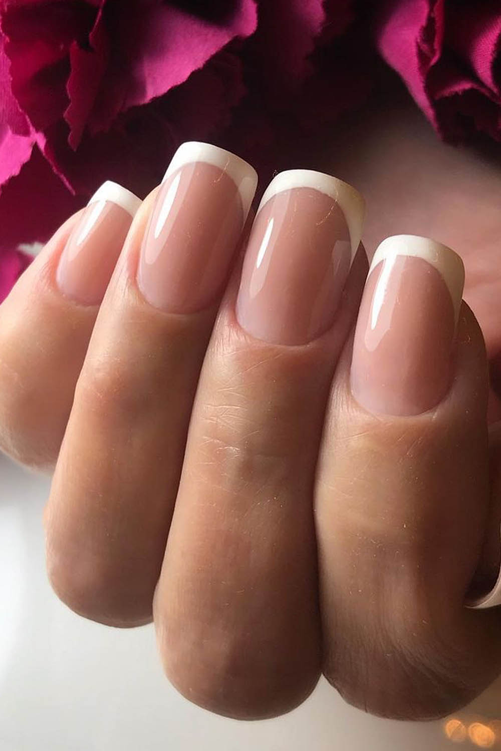 модный маникюр френч гвоздики